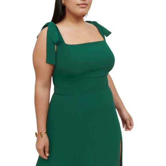 NEW Reformation Twilight Dress Emerald 20 Plus Size - Picture 16 of 17